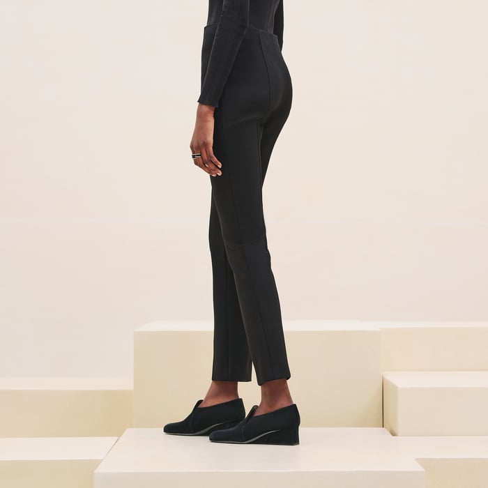 Noir High-waisted Pants