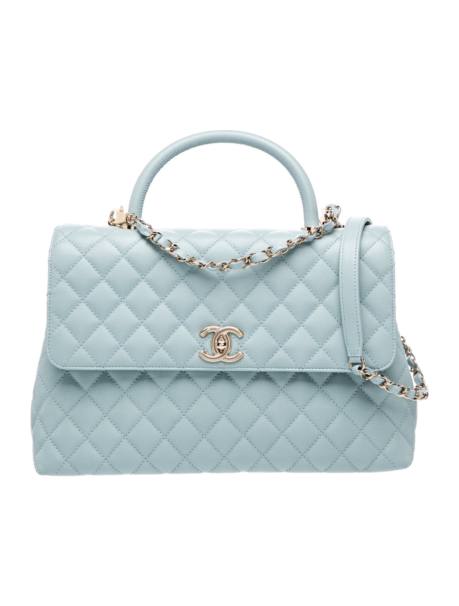 Large Coco Handle Flap Bag