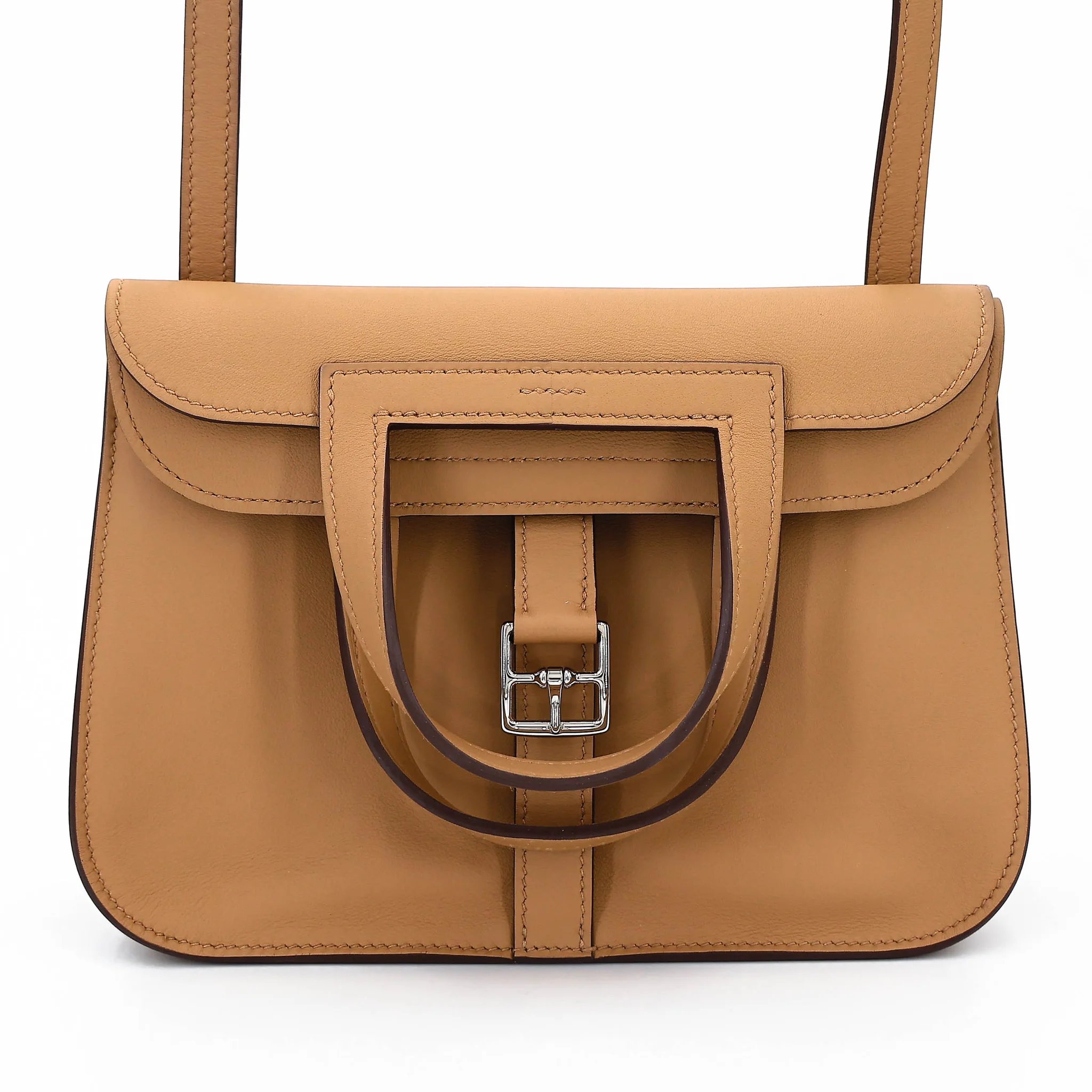 Excellent ( Rank SA ) HERMÈS Halzan Mini Biscuit (4B) Swift Palladium hardware G (2026)