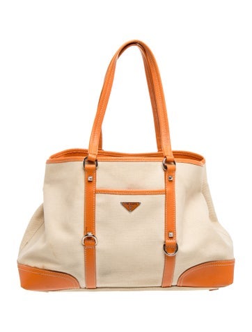 Enameled Metal Triangle Triangle Canvas Tote