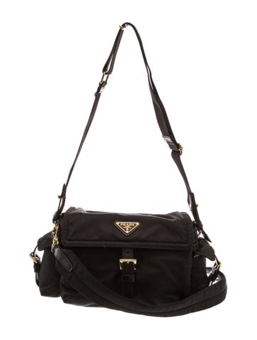 Prada Enameled Metal Triangle Explore Re-Nylon Medium 2025