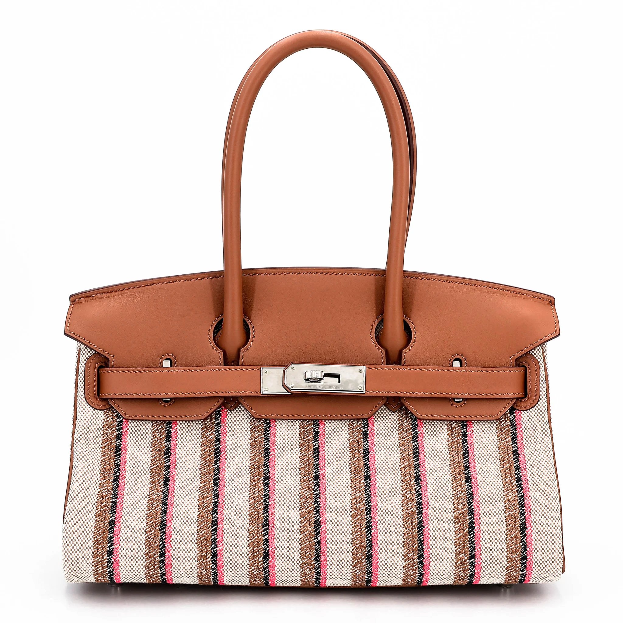 Excellent ( Rank SA ) HERMÈS Birkin Shoulder Light 29 Gold (37) Toile H canvas Swift Palladium hardware K (2025)