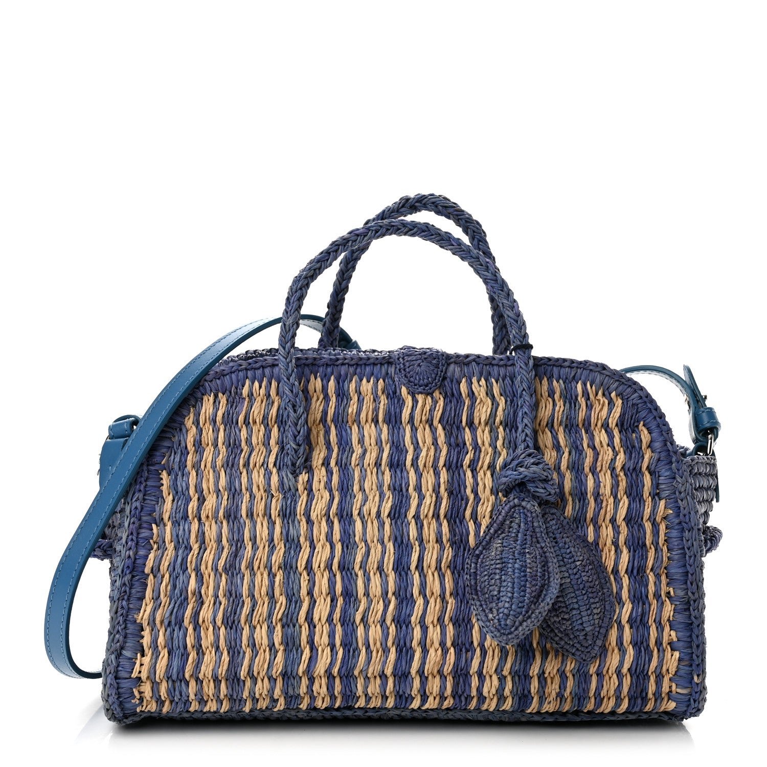 Jacquemus Jacquemus Raffia Le Petit Turismo Blue Natural