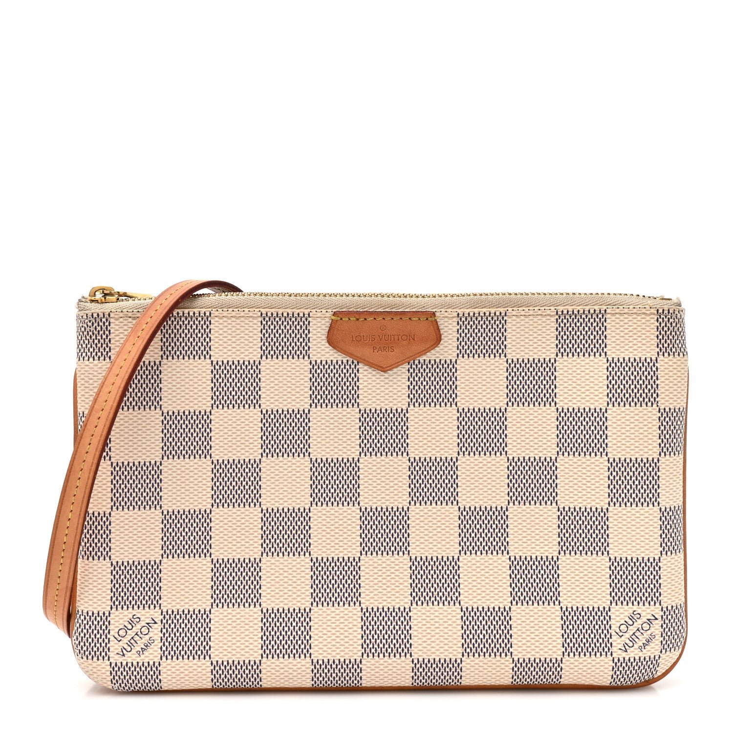Louis Vuitton Damier Azur Double Zip Pochette