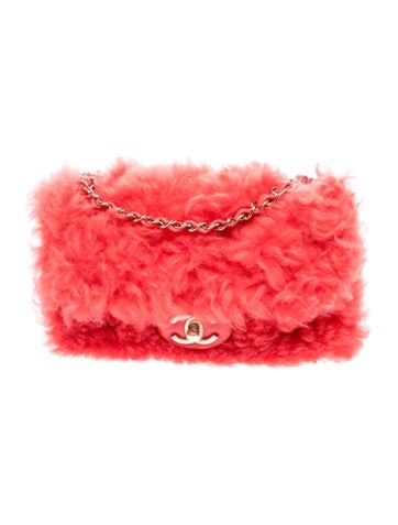 Small Shearling Classic Flap Bag