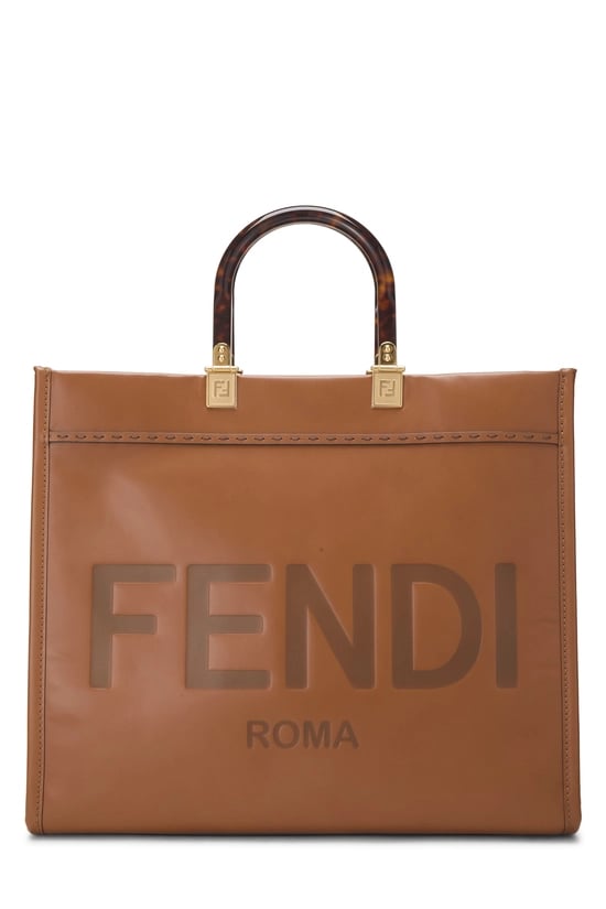 Fendi Brown Calfskin Sunshine Shopper Medium