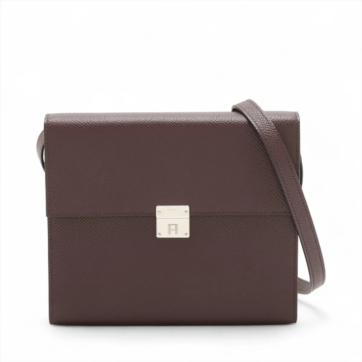 Hermès Click 16 Veau Epsom Rouge serie Silver Metal Fittings