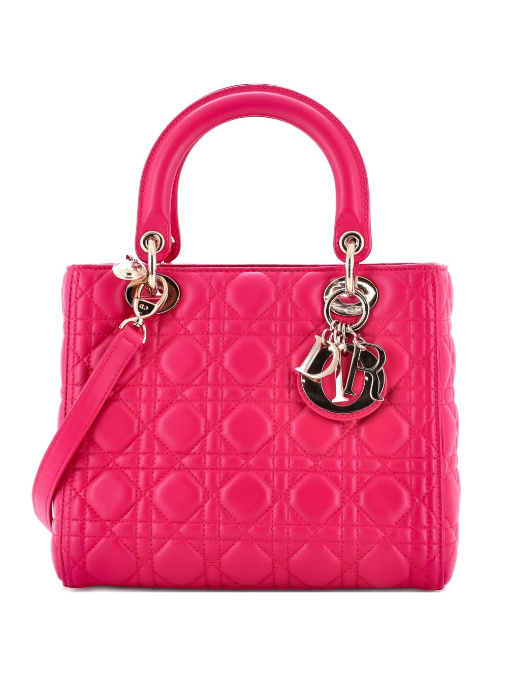 Lady Dior Bag Cannage Quilt Lambskin Medium satchel