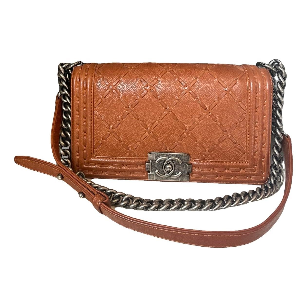 Boy leather crossbody bag