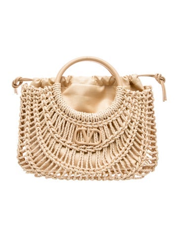 Valentino Vlogo Garavani Allknots Woven Tote Bag Small