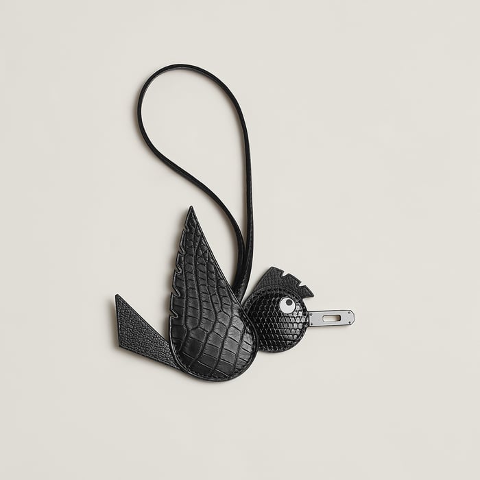 Hermès Birdy charm H083886CKAI — alligator/lizard mix (Canada)