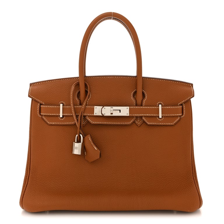 Hermès Birkin bag in a classic neutral leather
