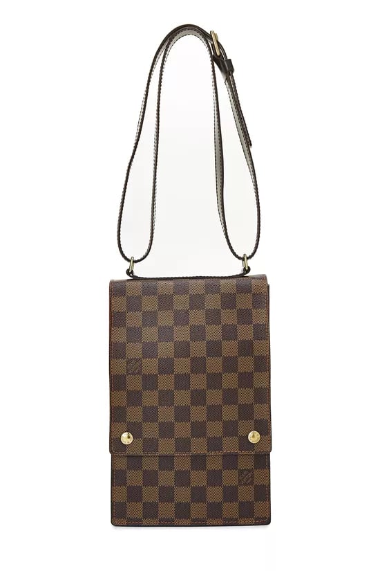Damier Ebene Portobello Travel Shoulder Bag