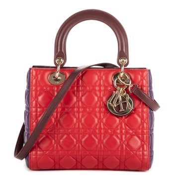 Leather Medium Lady Dior Zip