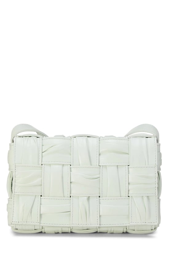 Green Maxi Intrecciato Plisse Cassette Small