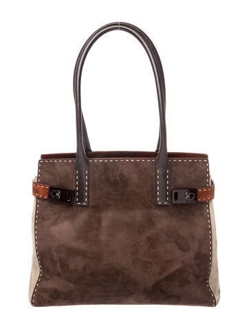 Ferragamo Suede Shoulder Bag