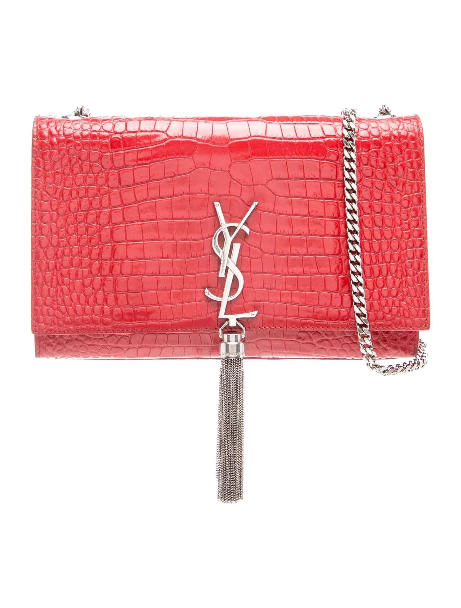 Embossed Leather Crossbody Bag
