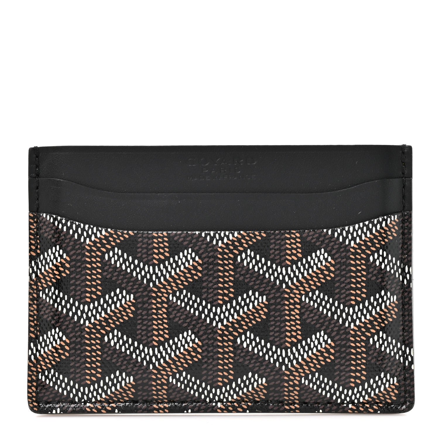 Goyard Goyardine Saint Sulpice Card Holder Black