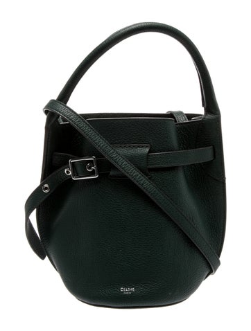 Leather Big Bucket w/Strap Nano