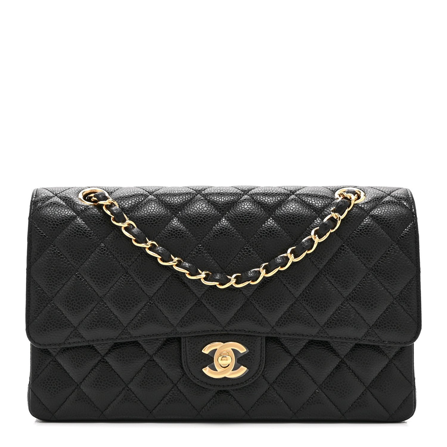Chanel Caviar Quilted Medium Double Flap Black