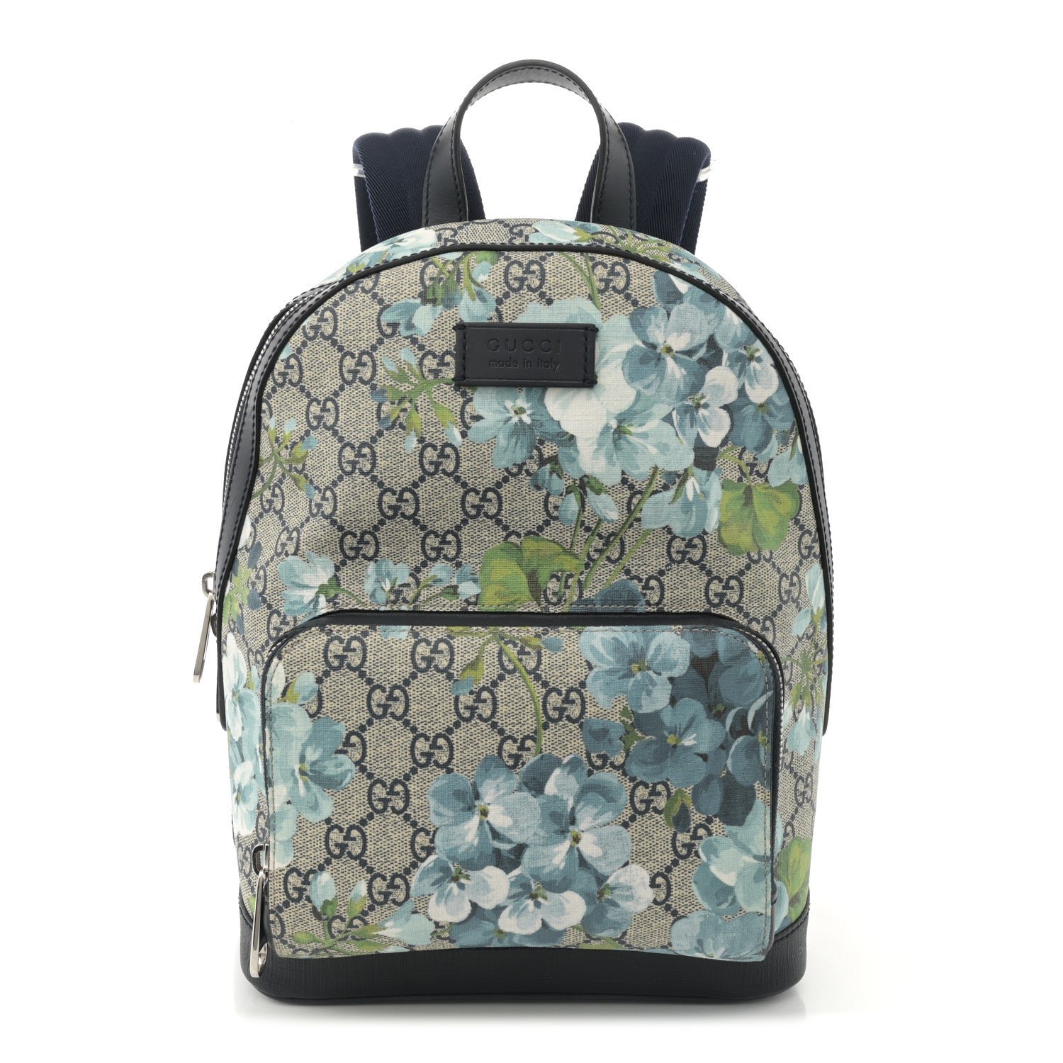 Gucci GG Supreme Monogram Blooms Small Day Backpack Blue