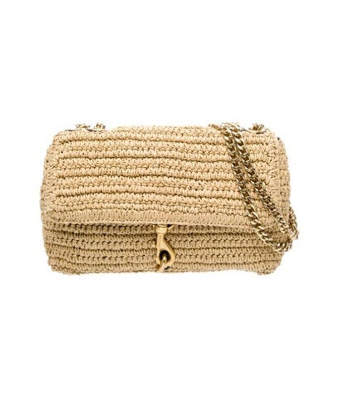 Rebecca Minkoff Minkoff Straw Shoulder Bag W Tags