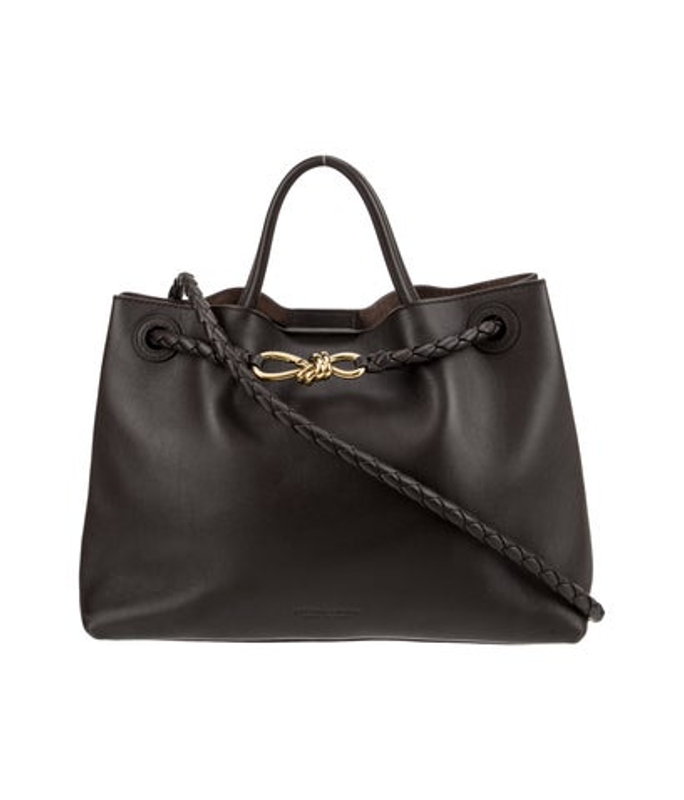 Bottega Veneta Veneta Intrecciato Top Handle Bag Medium