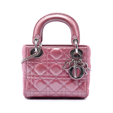 Mini Iridescent Lambskin Cannage Lady Dior