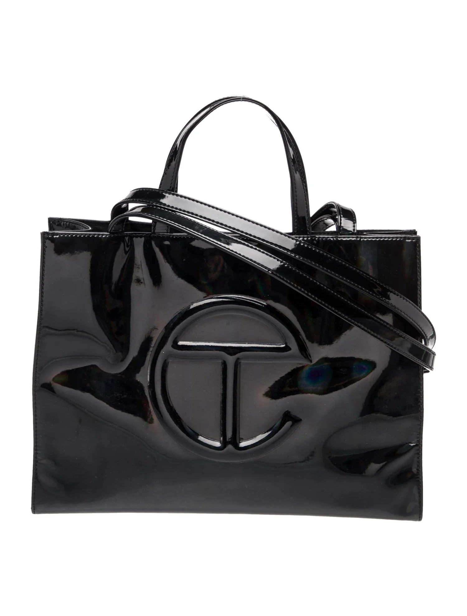 Patent Leather Shopping Bag Large
