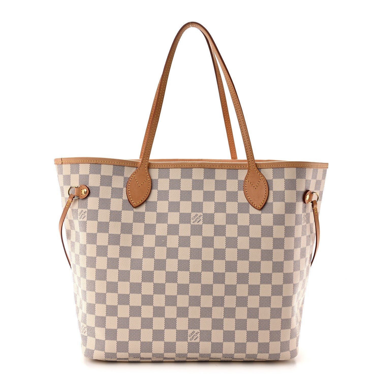 Louis Vuitton Damier Azur Neo Neverfull MM Rose Ballerine Rose Ballerine