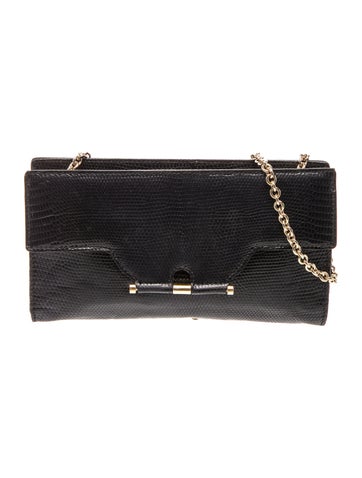 Embossed Leather Clutch