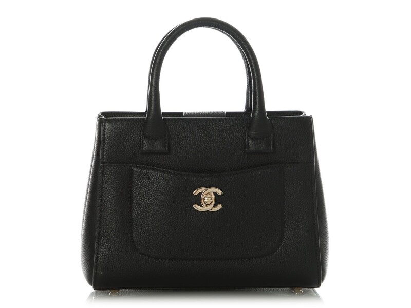 Black Caviar Small Top Handle Bag Gold Hardware, 2016-2017