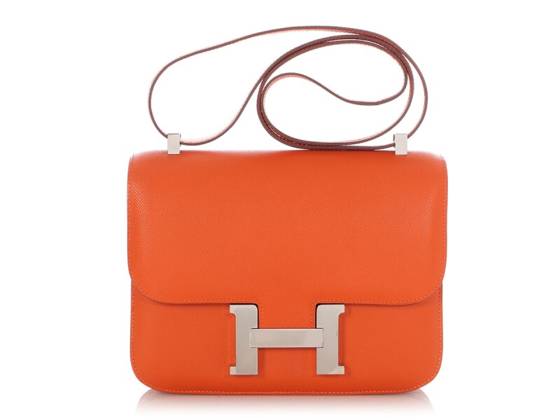 Hermes Orange Epsom Constance 23 Palladium Hardware, 2011