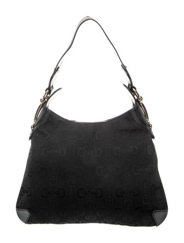 Canvas Canvas Horsebit Print Hobo
