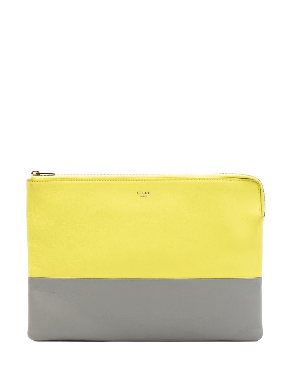 2014 Bicolor Leather Solo clutch bag