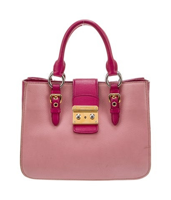 Miu Miu Miu Leather Top Handle Bag