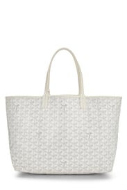 Goyard White Goyardine Canvas Saint-Louis PM