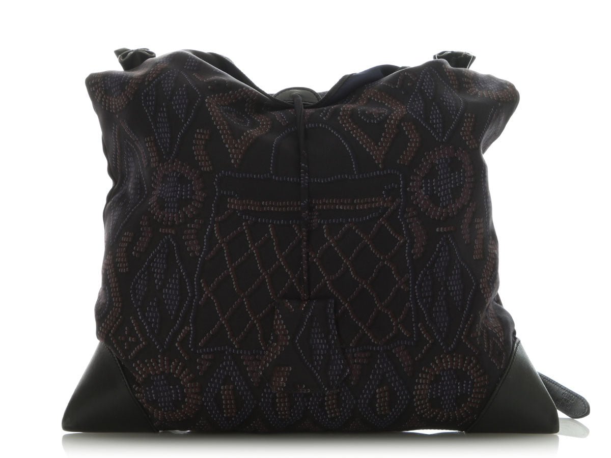 Hermès Black Kelly en Perles Silky PM Crossbody