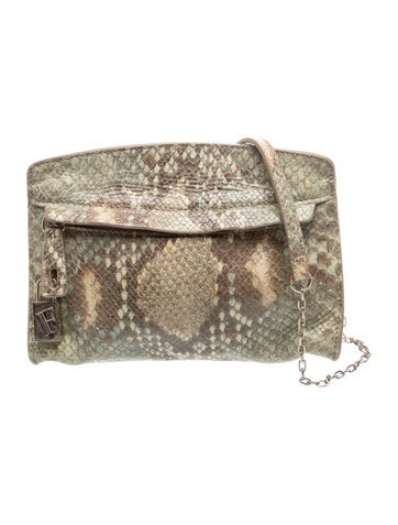 Furla Snakeskin Clutch
