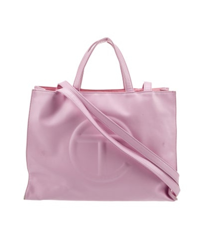 Telfar Vegan Leather Medium Bubblegum Shopping Bag