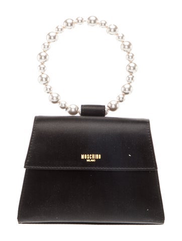 Moschino Leather Top Handle Bag