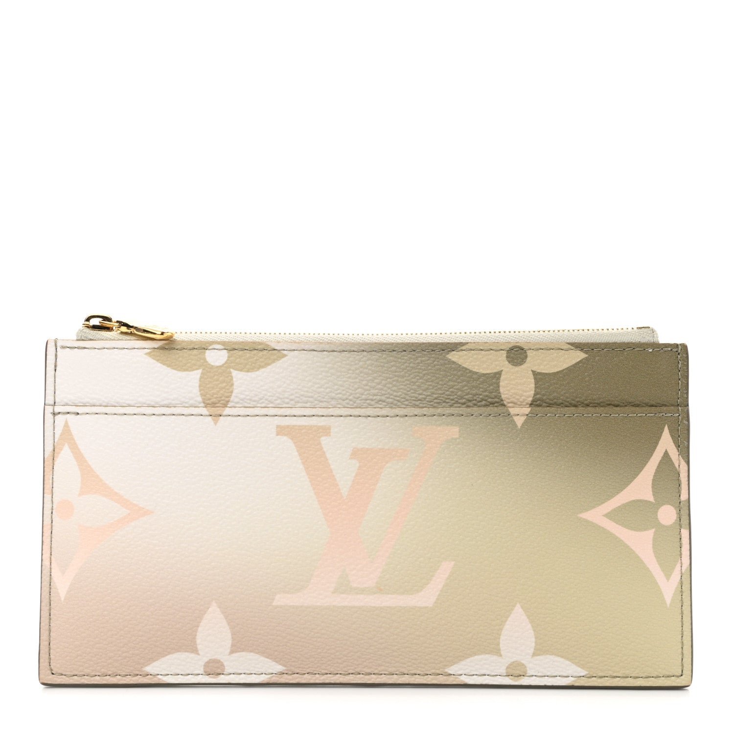 Louis Vuitton Monogram Giant Spring In The City Slim Purse Sunset Kaki