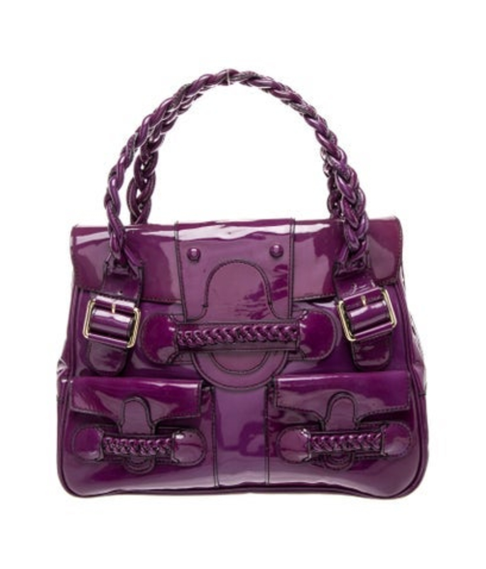 Valentino Patent Leather Top Handle Bag