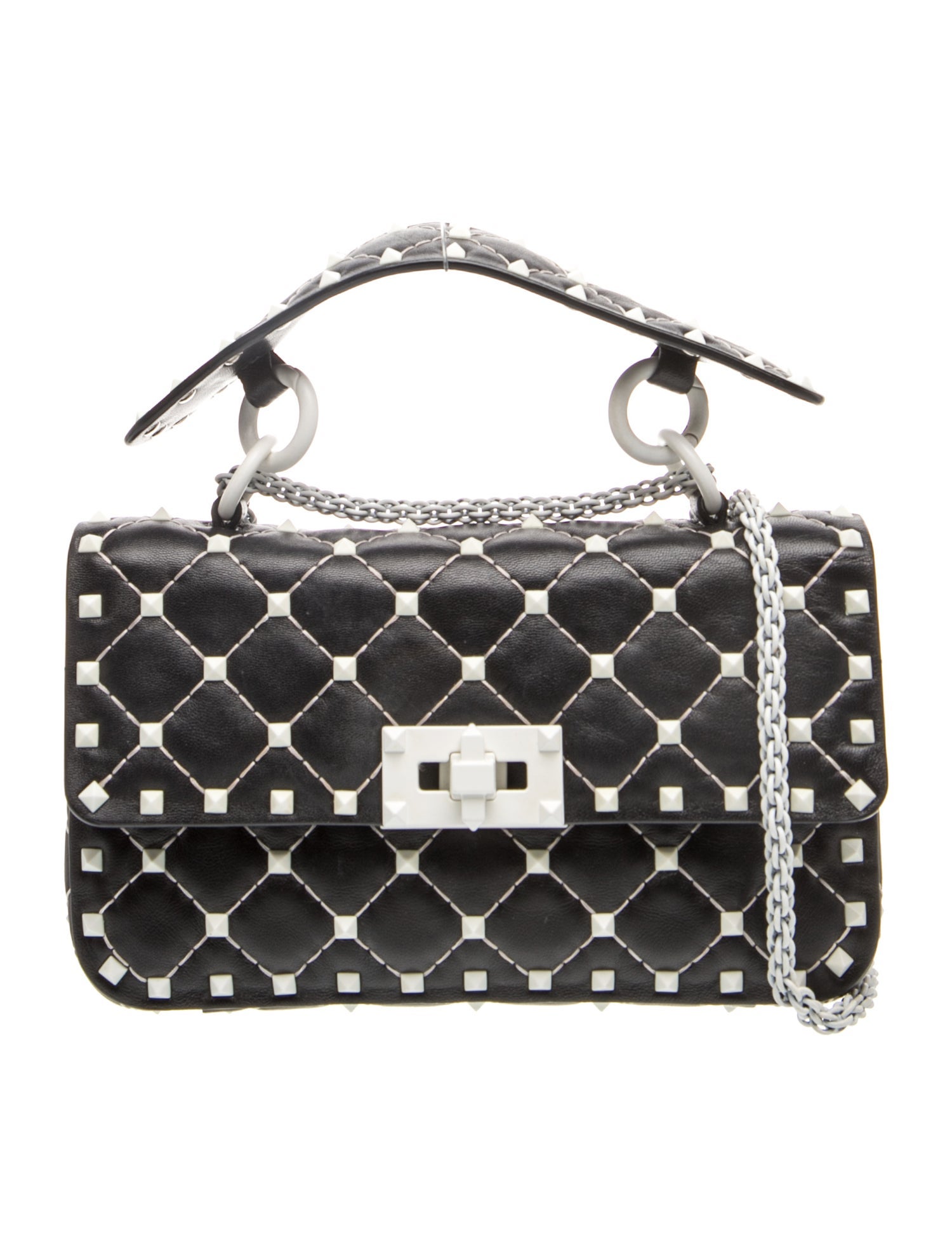 Rockstud Top Handle Bag