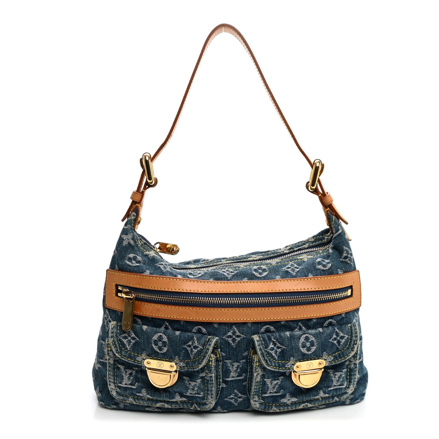 Louis Vuitton Monogram Denim Baggy PM Blue