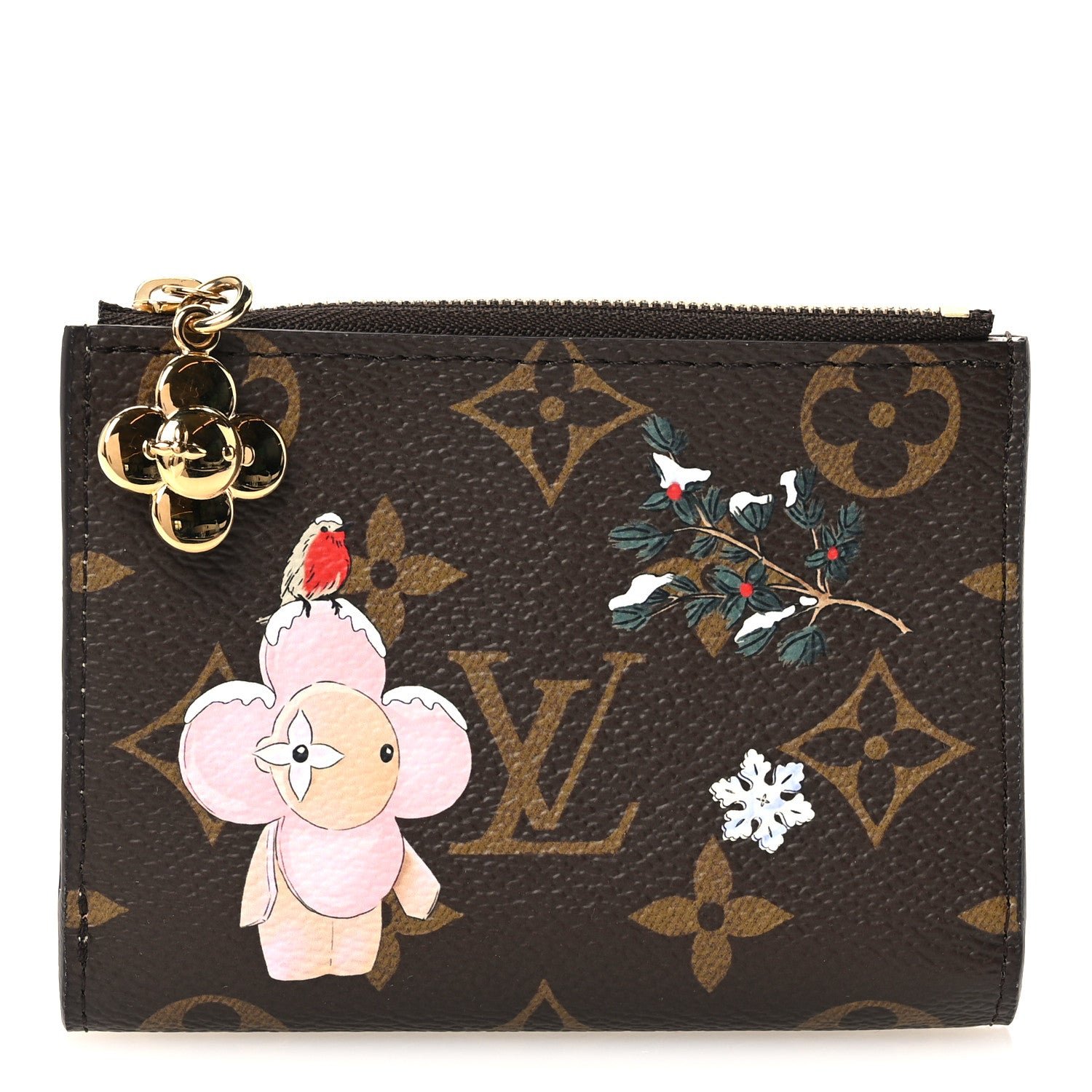 Louis Vuitton Monogram Vivienne Snowy Pearl Lisa Wallet