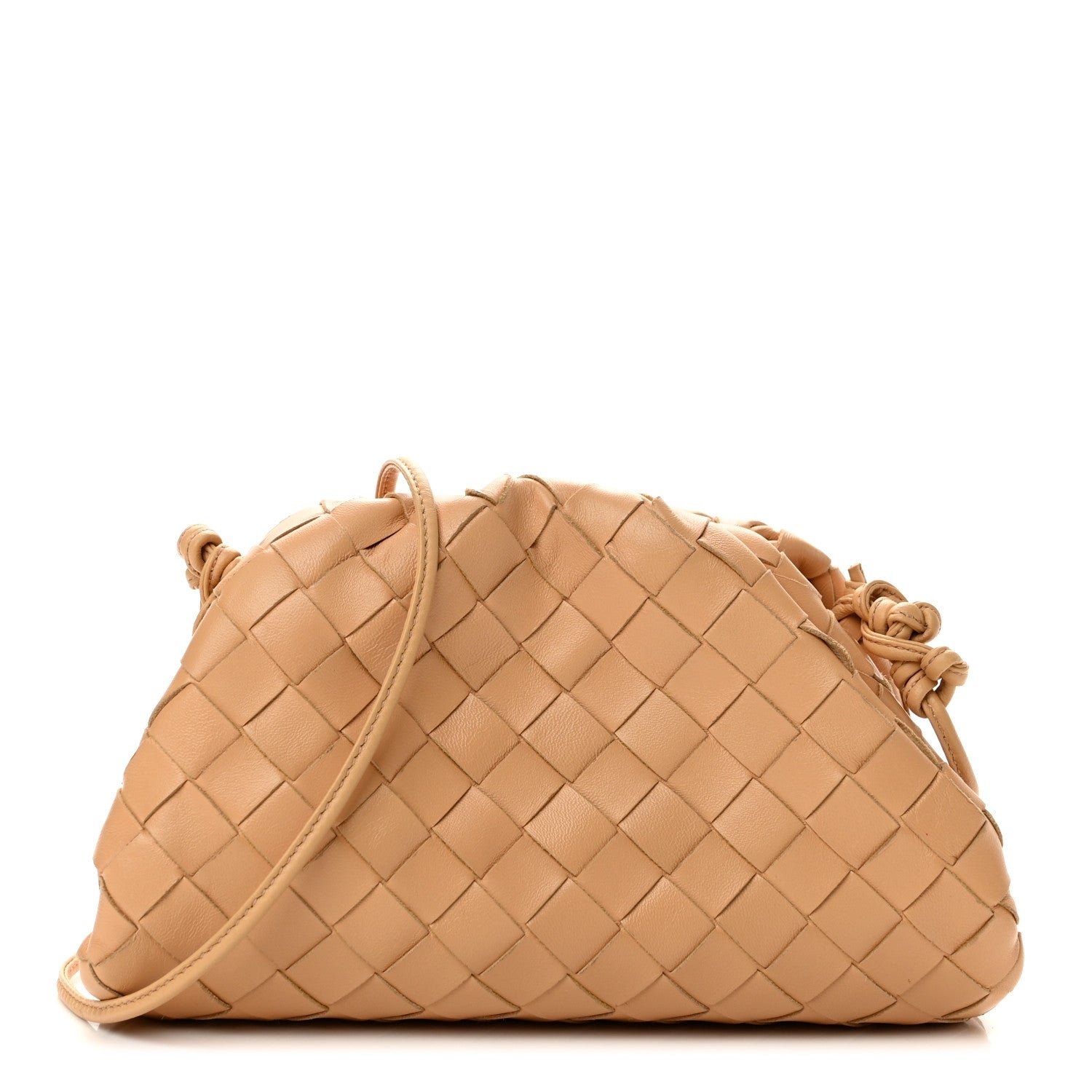 Bottega Veneta Nappa Intrecciato The Mini Pouch Almond