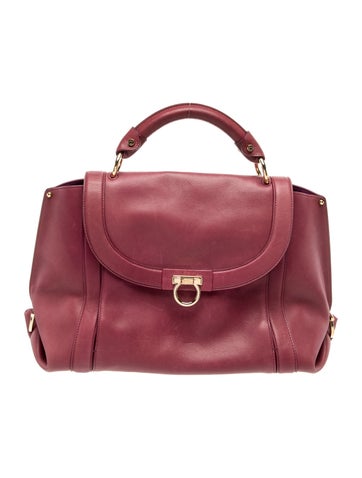 Leather Top Handle Bag Vintage