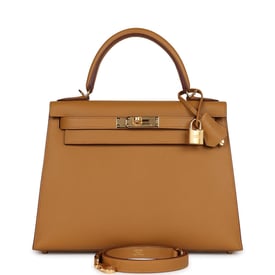 Hermes Hermes Kelly Sellier 28 Sesame Epsom Gold Hardware