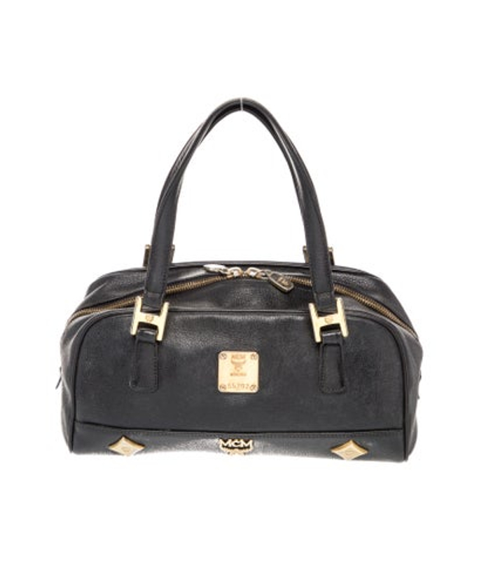 MCM Leather Top Handle Bag